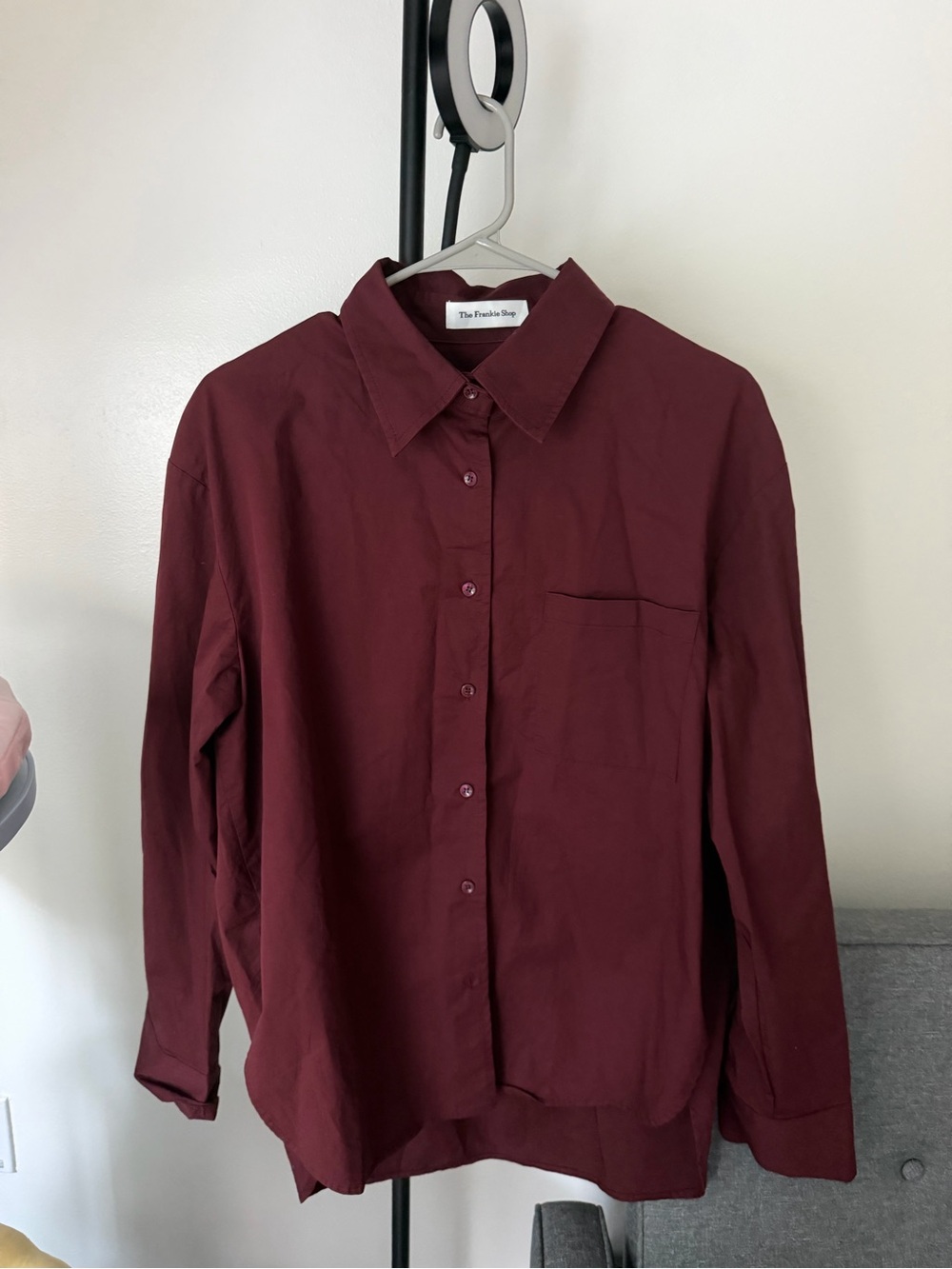 The Frankie Shop Burgandy Blouse